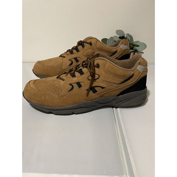 Propet Stability Walker Men's Athletic Shoes Size 16 X (3E) Leather Upper Tan & - Picture 10 of 16